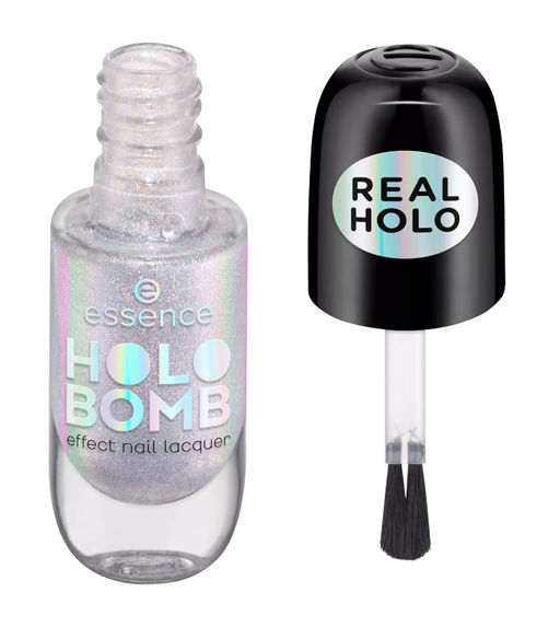 essence Лак для ногтей с оригинальным эффектом Holo Bomb, 01 Ridin' Holo 8 мл  фото 2