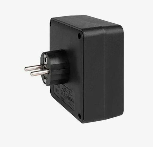 Тройник (с двумя розетками) черный с 2USB+1Type-c с 5-ю отверстиями 1-выключатель 2500 Вт-3600 Вт - Buro фото 4