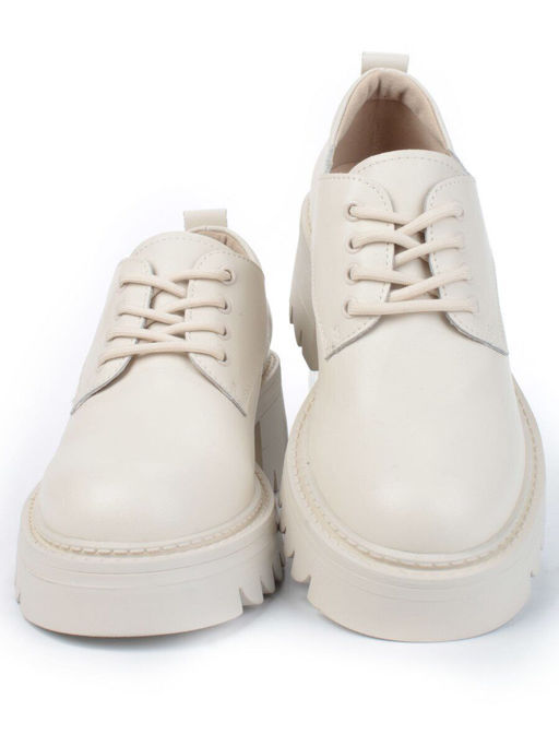 01-C1802-3 BEIGE Ботинки демисезонные женские (натуральная кожа) - Фабричный китай фото 9