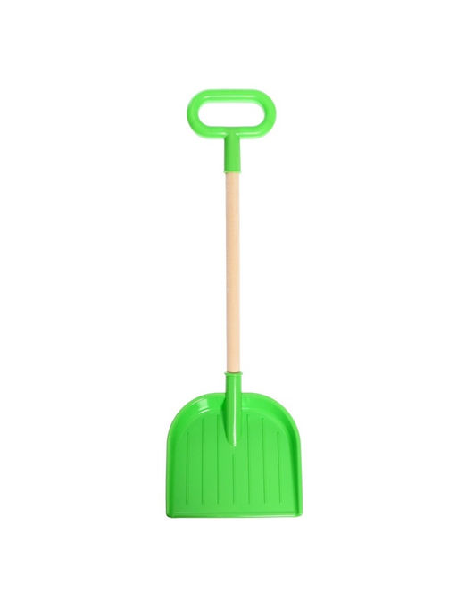 Лопата детская, деревянный черенок, 60 см, МИКС