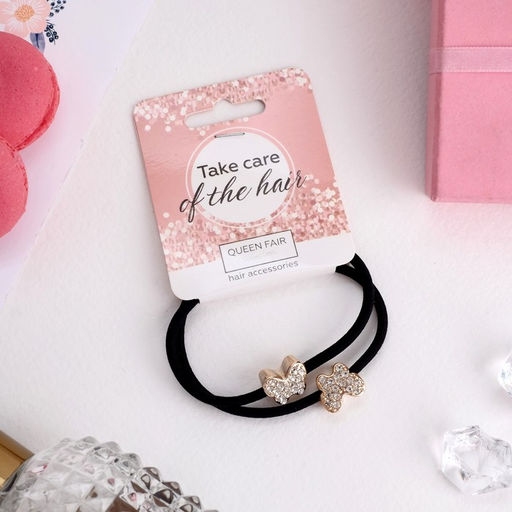 Цена за 5 шт. Резинки для волос «Ариана», набор 2 шт., бабочка