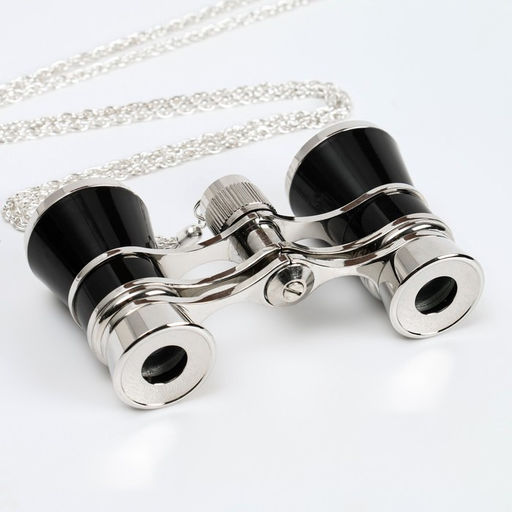 Бинокль театральный 3х25 хромированный, цвет чёрный - Simaland фото 4