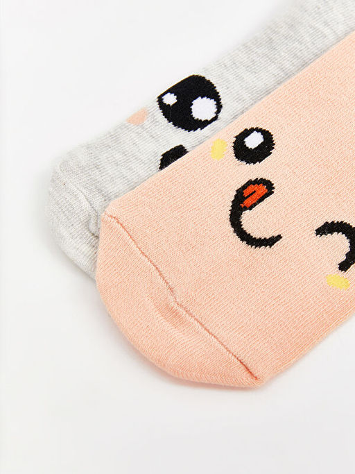 Desenli K?z ?ocuk Soket ?orap 2li - Waikiki фото 3