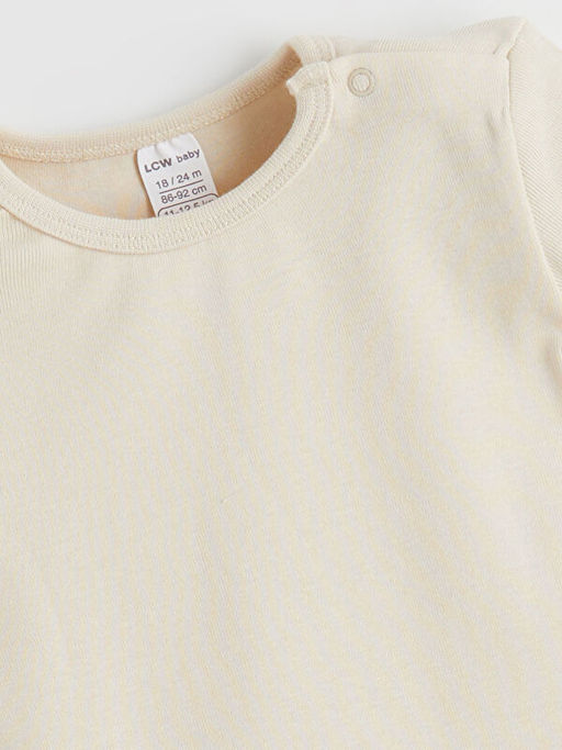 Bisiklet Yaka Erkek Bebek ??t??tl? Bodysuit 3l?