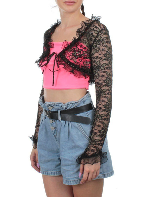 7861 BLACK Болеро женское (100% полиэстер)