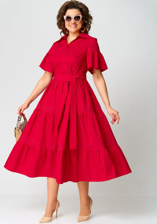 Платье EVA GRANT 7181М красный