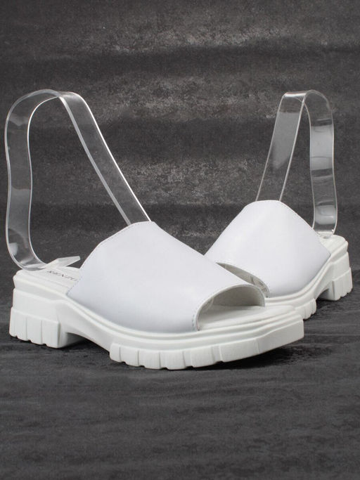 08-PEXL131-1 WHITE Босоножки женские (натуральная кожа)