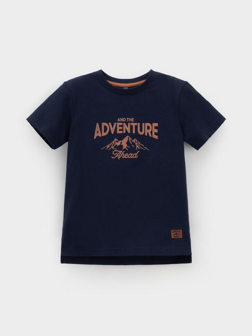 КР 302797/глубокий синий к620 фуфайка (футболка) для мал