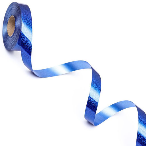 Цена за 4 шт. Лента голографические для декора и подарков, синяя, 2 см х 50 м - Simaland фото 3