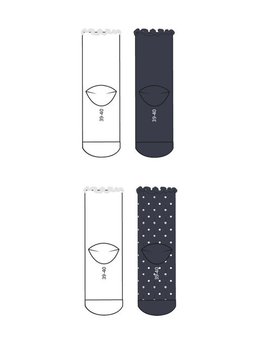 Носки PlayToday для девочки набор 4 пары комбинированные из хлопка  фото 5