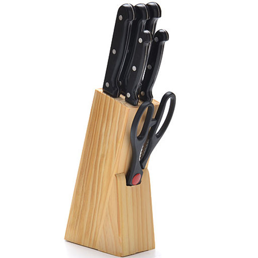 27423 Набор ножей 7пр на подст. + ножницы MB (х12) - Mayer&boch фото 2