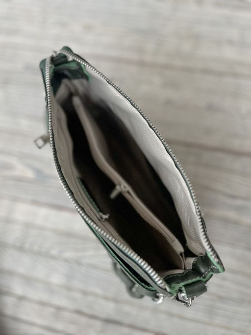 Женская кожаная сумка через плечо 3011 Грин - Sergio valentini фото 5