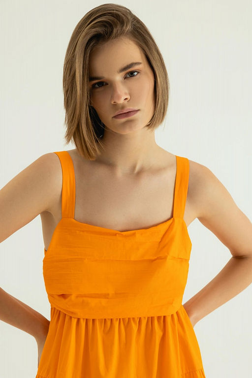 Ярко-оранжевое платье - Incity фото 3