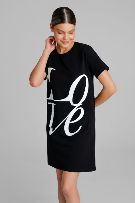 Арт. 9347 Туника женская 44-52 (5 шт) Цвет:черный