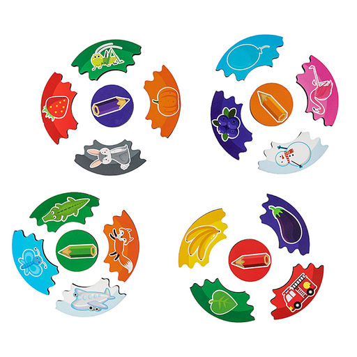 Пазлы из дерева. Мои первые пазлы Цвета 60 элементов - Десятое королевство фото 4