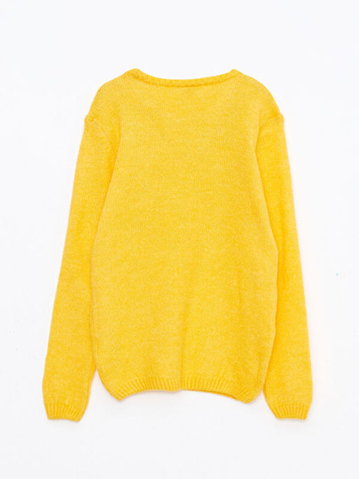 Bisiklet Yaka Nak??l? Uzun Kollu K?z ?ocuk Triko Kazak - Waikiki фото 2