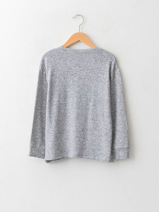 Bisiklet Yaka Basic Uzun Kollu K?z ?ocuk Ti??rt - Waikiki фото 2