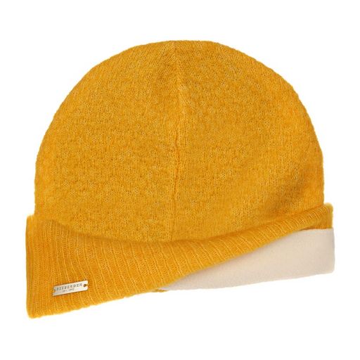 Шапка SEEBERGER арт. 18454-0 TURN-UP BEANIE (желтый)