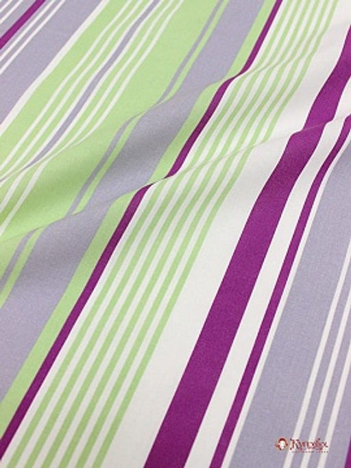 Перкаль Цветущая сирень - полоски, (комп), ш.2.2м, хлопок-100%, 115гр/м.кв