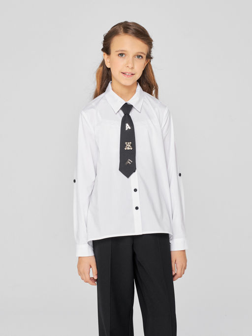 1241 Блузка для девочки длинный рукав