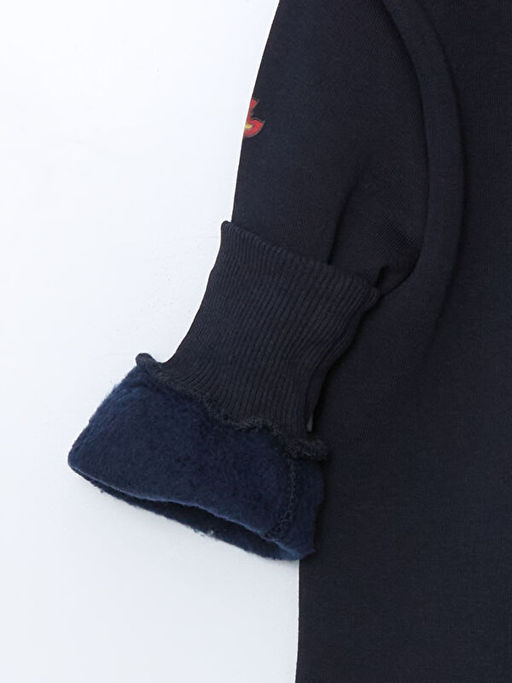 Bisiklet Yaka Bask?l? Erkek ?ocuk Sweatshirt - Waikiki фото 3