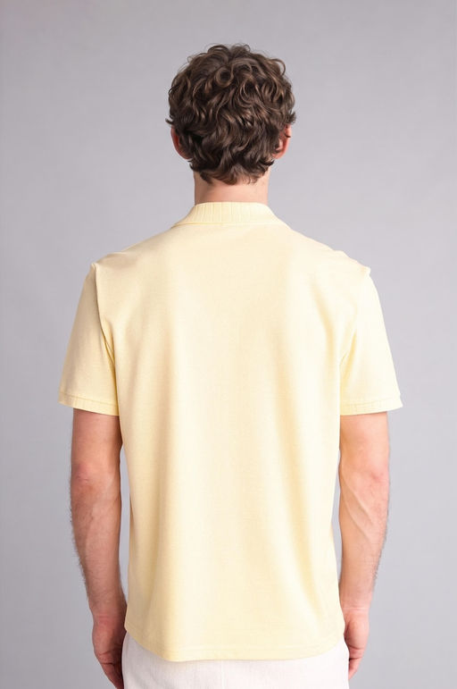 %100 Pamuk Regular Fit K_sa kollu Polo Ti__rt - Defacto фото 4
