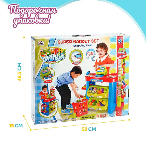 Игровой модуль «Торговая лавка» с тележкой и аксессуарами