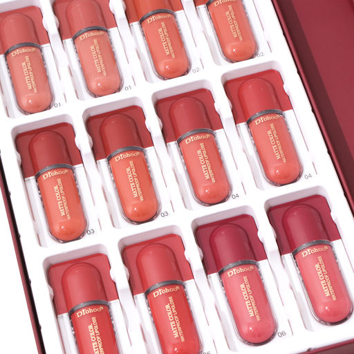 Цена за 24 шт. Блеск для губ, водостойкий, оттеночный микс