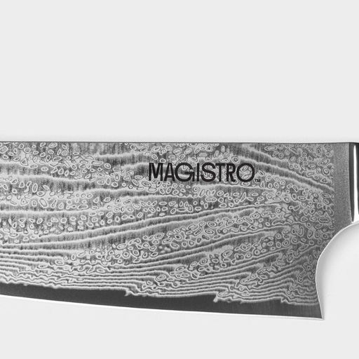 Нож шеф Magistro Ортего, длина лезвия 20.3 см, дамасская сталь AUS-10  фото 4