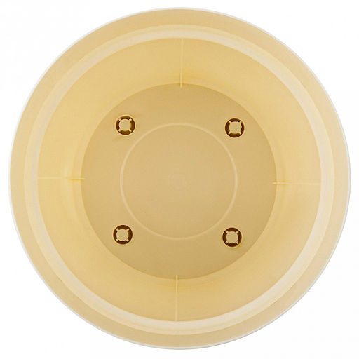 "Ingreen" Горшок для цветов пластмассовый "Villa de Fiori" 2л, д17см, h15,5см, с фиксируемым поддоном, белоснежный жасмин (Россия)