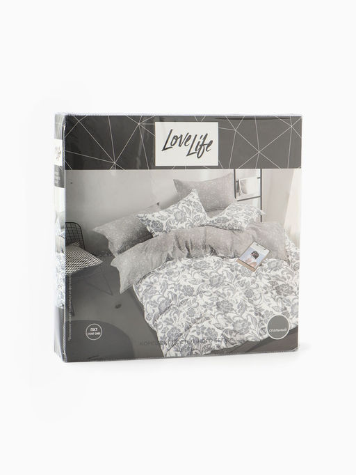 КПБ 2 сп LoveLife Цветы 175*225см, 175*225см, 50*70см-2шт, 75гр/м2, микрофибра фото 5