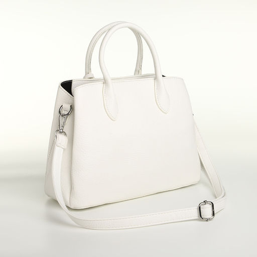 Сумка женская тоут TEXTURA на молнии, 29×11×23 см, однотонная, белая