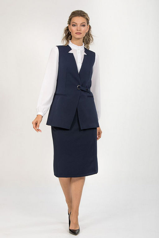 Жилет с ассиметричным оформлением борта - Priz фото 2