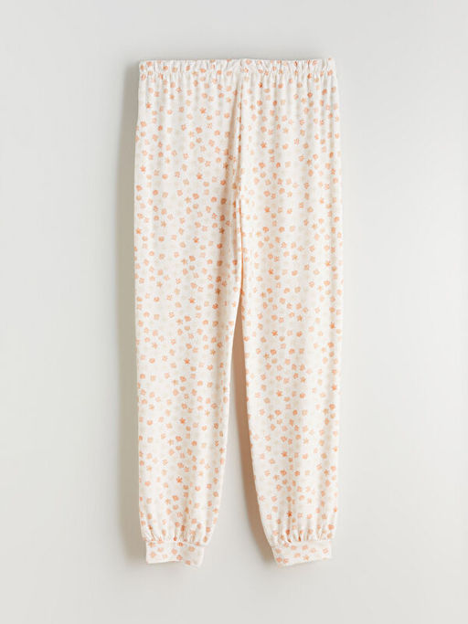 Beli Lastikli ?i?ekli Kad?n Jogger Pijama Alt - Waikiki фото 2