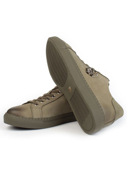 03-P255-4A GREEN Кроссовки мужские (натуральная замша) - Фабричный китай фото 12