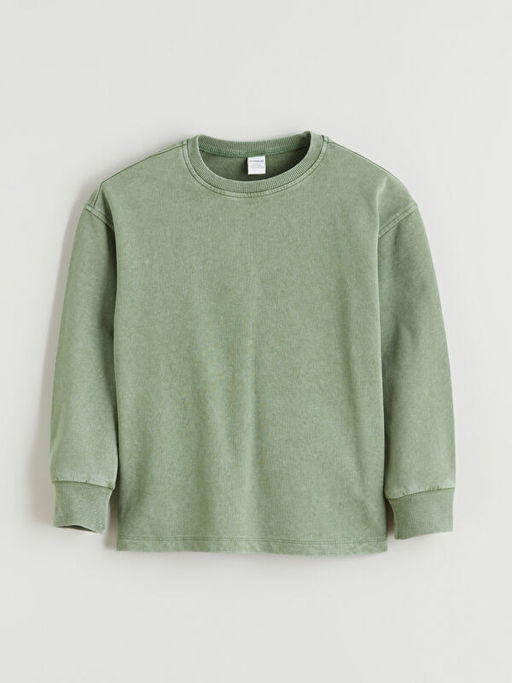 Bisiklet Yaka Erkek ?ocuk Sweatshirt