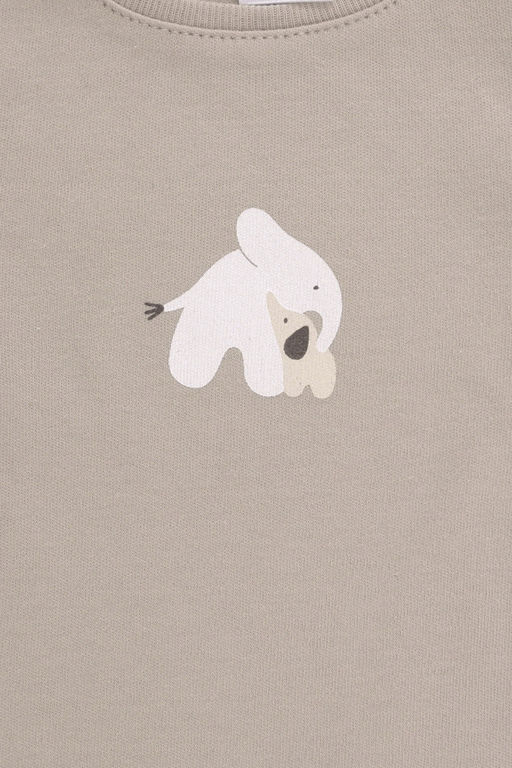 К 301944-2уп/темно-бежевый,мини слоники джемпер яс - Crockid фото 2