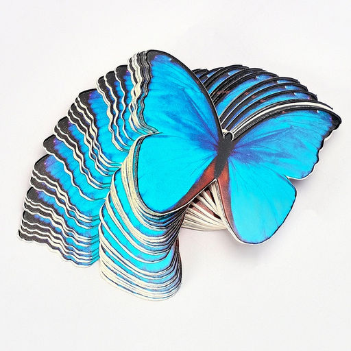 Букет из бабочек, светящийся, голубой, набор для творчества, 35 шт.