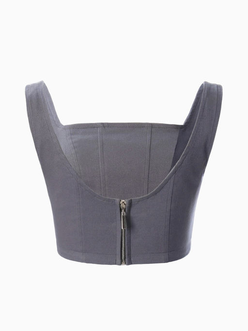 Корсет женский джинсовый MIST: Denim, размер 46, графит