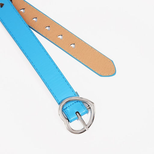 Ремень детский, ширина 2.4 см, пряжка металл, цвет голубой - Simaland фото 2