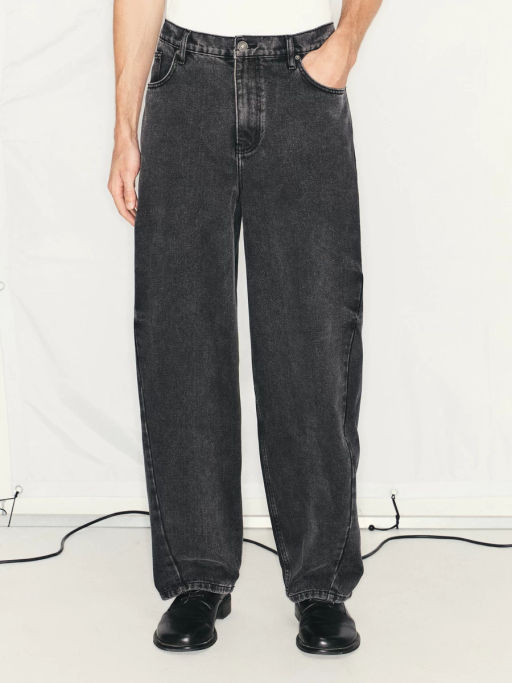 Джинсы baggy fit с переведенными швами / Zarina  фото 3