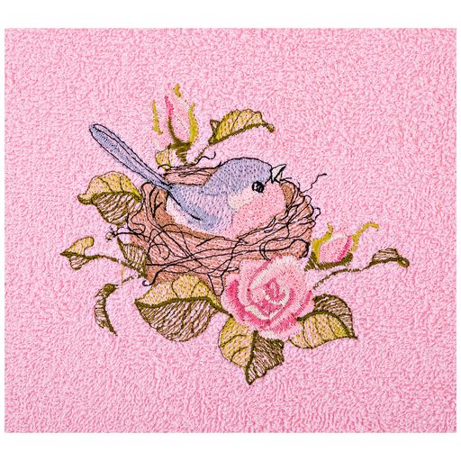 ПОЛОТЕНЦЕ МАХРОВОЕ ,40*70 СМ., МАЛИНОВКА, РОЗОВЫЙ, 100 - Lefard фото 3