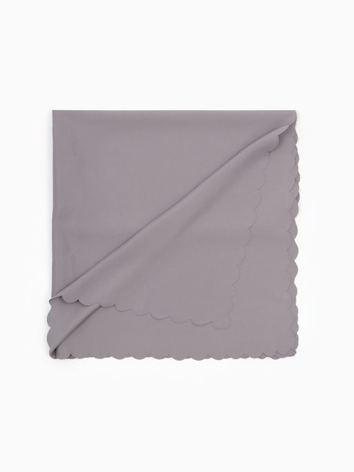 Скатерть «Доляна», однотонная, серая, 140×260 см