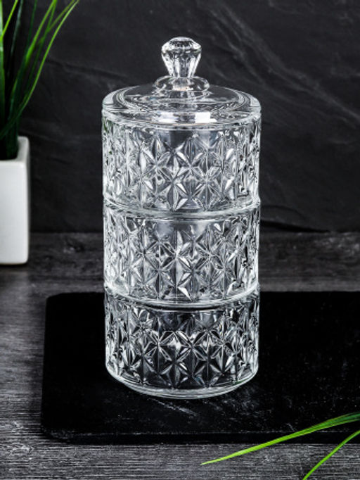 Банка для специй 100 мл 3 яруса / TG049-2 /уп 48/ - ГалеонТрейд фото 2