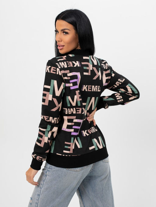 Бомбер женский на молнии - Милана фото 24