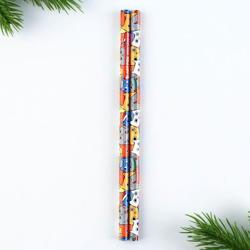 Подарочный набор новогодний, блокнот, карандаши простые 2 шт., восковые мелки «Исполнения желаний»