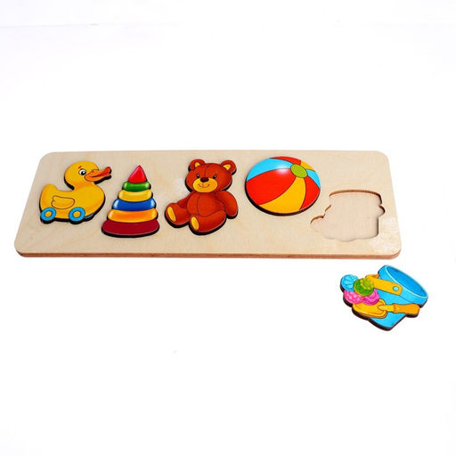 Рамка - вкладыш «Игрушки», 5 деталей