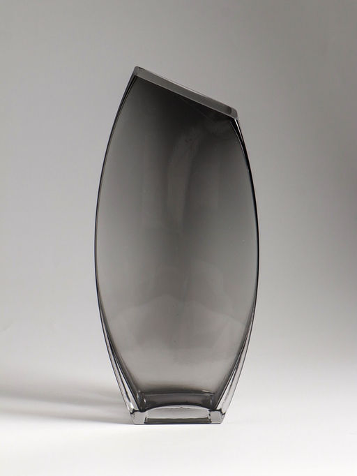 Ваза «Эйми», 29.5×13 см, стекло, серая