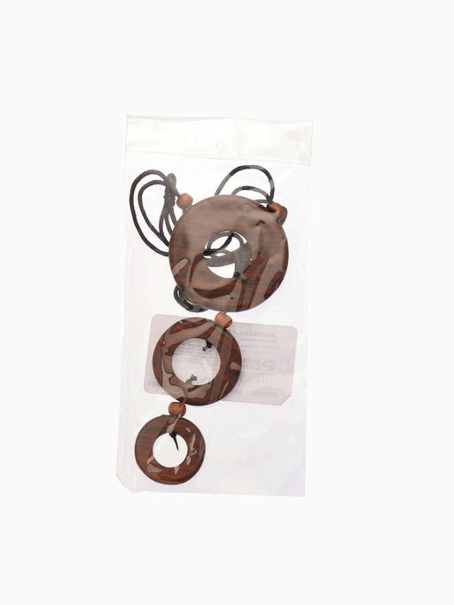 Кулон «Кольца», дерево соно