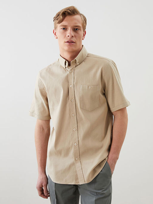 Regular Fit Poplin Erkek G?mlek